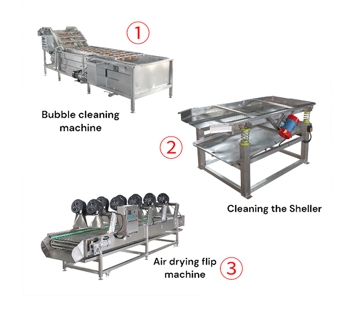 Fruit and vegetable processing production line