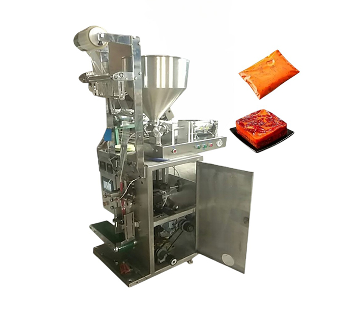 Pneumatic paste and sauce packaging machine