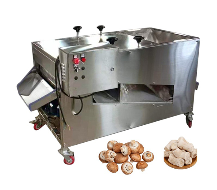 Mushroom root cutting machine