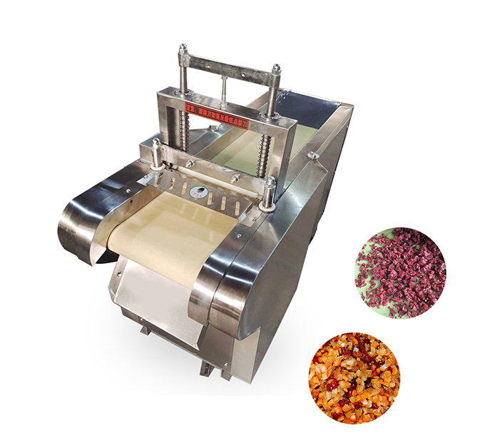 Preserved fruit dicing machine
