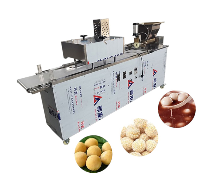 Handwork imitative rice ball cutting and rolling machine