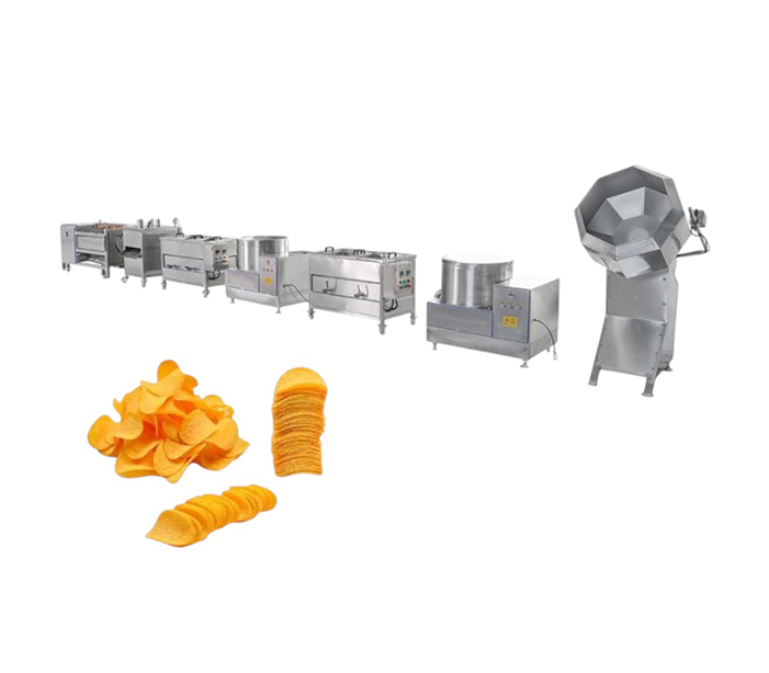 Semi-automatic potato chips production line