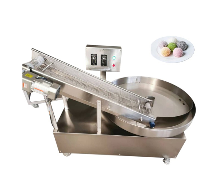 Automatic bread crumbs coating machine
