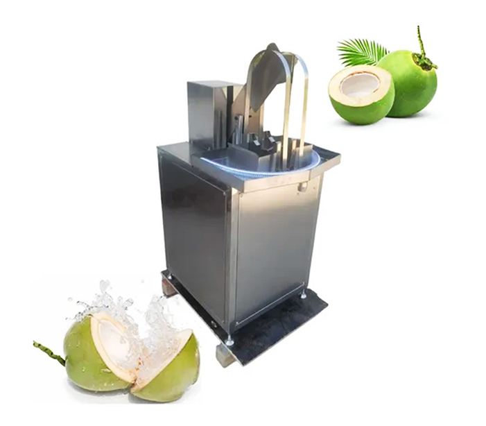 The coconut half-cut water extraction machine