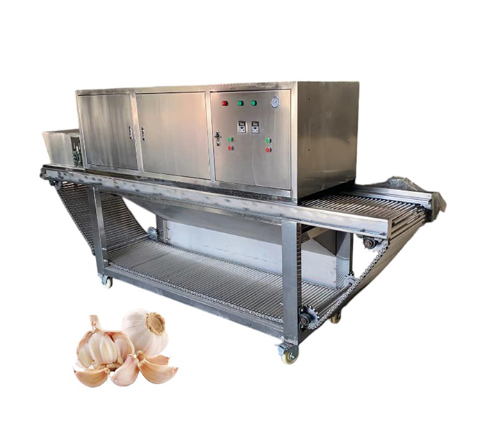 Chain peeling machine line