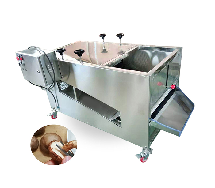 Mushroom root cutting machine