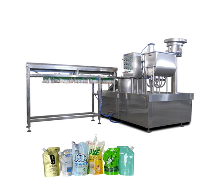 Automatic Spout Pouch Filling Capping Machine