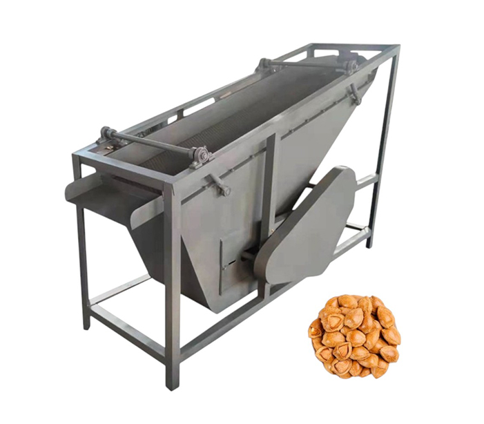Almond and shell separating machine